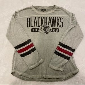 Unisex Blackhawks Long Sleeve Shirt